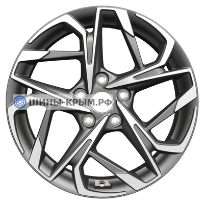 Khomen Wheels KHW1716 (Karoq/Tiguan) 7x17/5x112 ET45 D57.1 Gray-FP