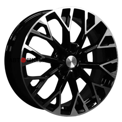 Khomen Wheels KHW1718 (Teana/X-Trail) 7x17/5x114.3 ET45 D66.1 Black-FP
