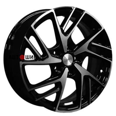 Khomen Wheels KHW1722 (Coolray) 6.5x17/5x114.3 ET45 D54.1 Black-FP