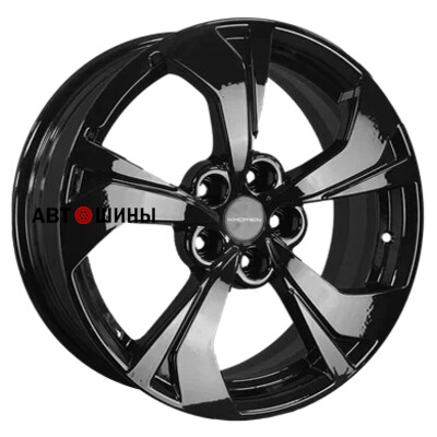 Khomen Wheels KHW1724 (FAW Besturn X80) 7x17/5x114.3 ET45 D67.1 Black