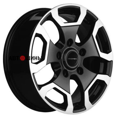 Khomen Wheels KHW1725 (Niva Travel/Legend) 6.5x17/5x139.7 ET40 D98.5 Black-FP
