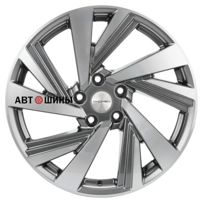 Khomen Wheels KHW1801 (Teana/X-trail) 7.5x18/5x114.3 ET45 D66.1 Gray-FP