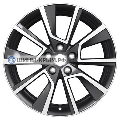 Khomen Wheels KHW1802 (Karoq) 7x18/5x112 ET45 D57.1 Black-FP