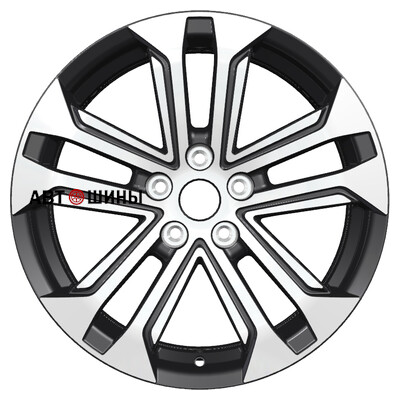 Khomen Wheels KHW1803 (Teana/X-trail/Juke) 7x18/5x114.3 ET45 D66.1 Black-FP