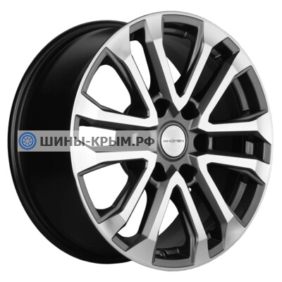 Khomen Wheels KHW1805 (LC Prado) 7.5x18/6x139.7 ET25 D106.1 Gray-FP
