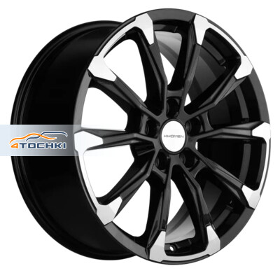 Khomen Wheels KHW1808 (Geely Coolray) 7.5x18/5x114.3 ET50 D54.1 Black-FP