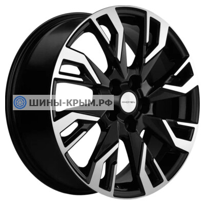 Khomen Wheels KHW1809 (Geely Coolray) 7x18/5x114.3 ET53 D54.1 Black-FP