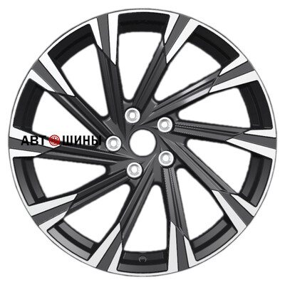 Khomen Wheels KHW1901 (Kodiaq/Tiguan) 7.5x19/5x112 ET43 D57.1 Black-FP