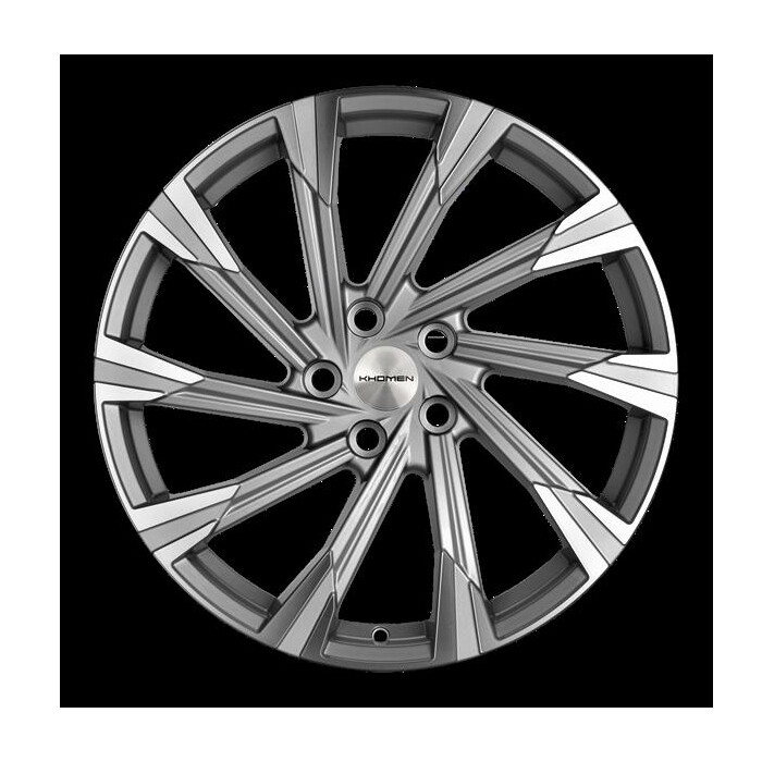KHOMEN 1901 GRF 7.5x19/5x114.3 ET40 D66.6 Серый с полированной лицевой частью