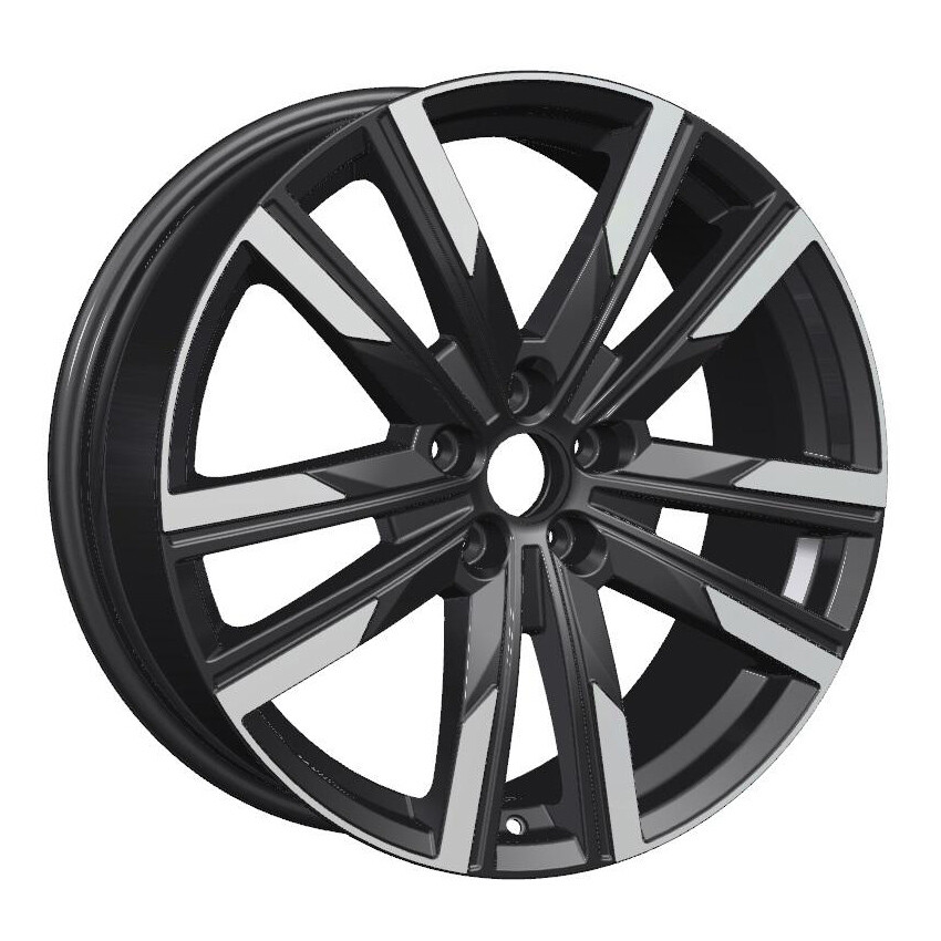 KHOMEN 1905 (EXEED VX/ TXL) BLF 7.5x19/5x108 ET36 D65.1 Черный глянцевый с полированной лицевой частью KHOMEN 1905 (EXEED VX/ TXL) BLF 7.5x19/5x108 ET36 D65.1 Черный глянцевый с полированной лицевой частью