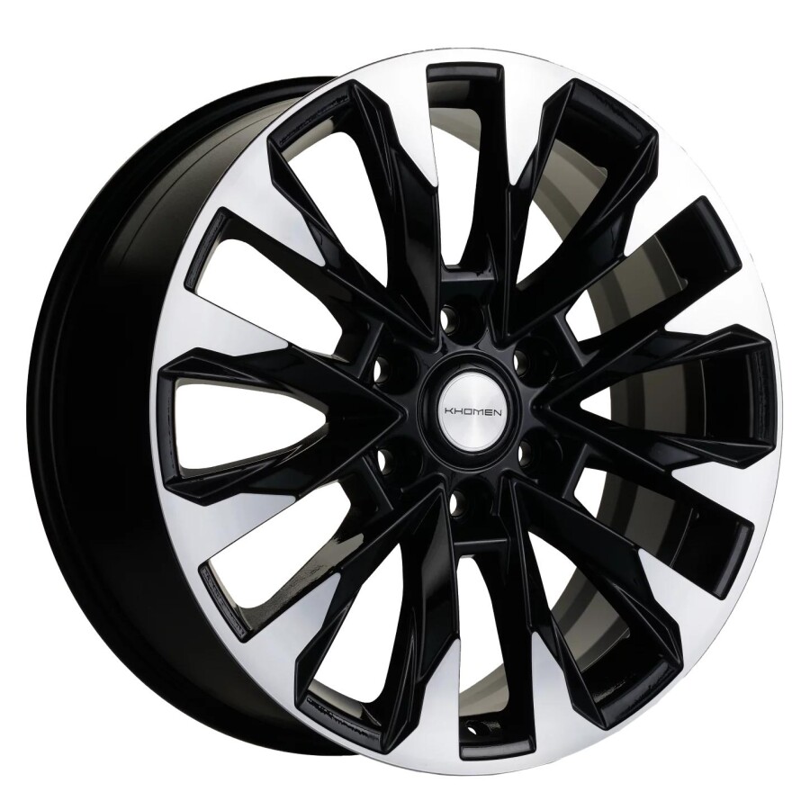 KHOMEN 2010 (TANK300/500) BLF 8x20/6x139.7 ET36 D100.1 Черный глянцевый с полированной лицевой частью
