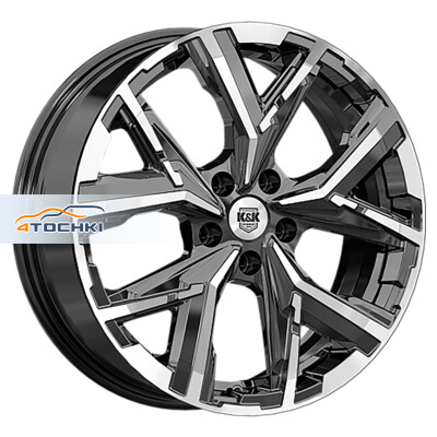 КиК Айона (КС1169) 6.5x18/5x108 ET52 D60.1 Алмаз черный