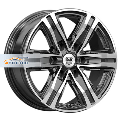 КиК R8 (КС1174) 7.5x17/6x139.7 ET45 D92.5 Дарк платинум