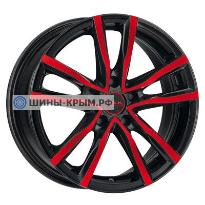 MAK Milano 6.5x16/5x114.3 ET40 D76 Black Red Face