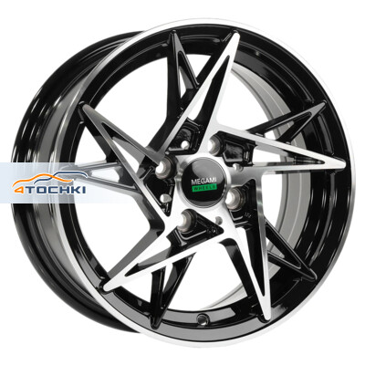 Megami MGM-25 6x14/4x100 ET35 D73.1 BKF Megami MGM-25 6x14/4x100 ET35 D73.1 BKF