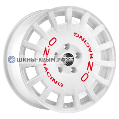 OZ Rally Racing 8x17/5x100 ET48 D68 Race White + Red Lettering OZ Rally Racing 8x17/5x100 ET48 D68 Race White + Red Lettering