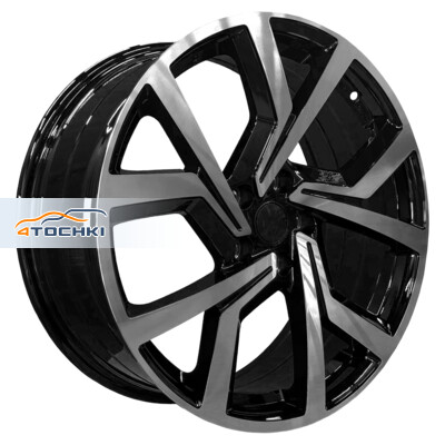PDW 5228 7.5x17/5x100 ET42 D57.1 Gloss Black Machine Face