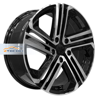 PDW 5240 7.5x17/5x100 ET45 D57.1 Gloss Black Machine Face