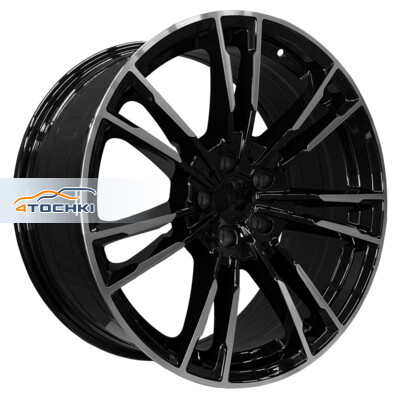 PDW 5380 9.5x19/5x112 ET35 D66.5 Gloss Black Machine Face
