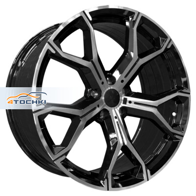 PDW 5445 9x20/5x112 ET35 D66.6 Gloss Black Machine Face