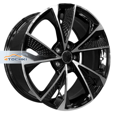 PDW 5492 8x18/5x112 ET38 D66.45 Gloss Black Machine Face