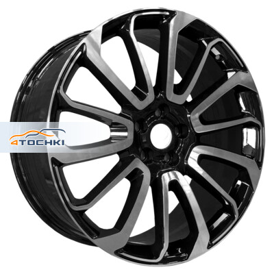 PDW 7013 9.5x22/5x120 ET45 D72.56 Gloss Black Machine Face