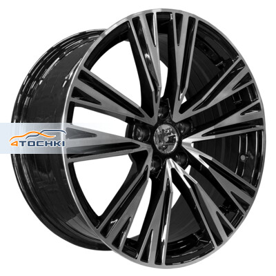 PDW FF1083 8x18/5x114.3 ET35 D67.1 Gloss Black Machine Face