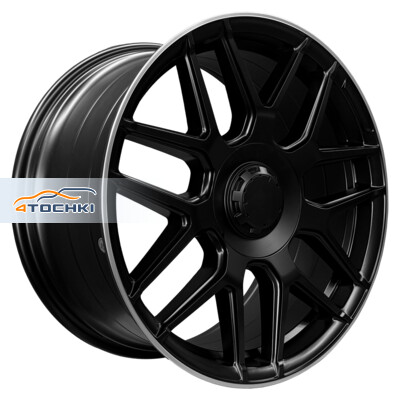 PDW L5424 9.5x19/5x112 ET42 D66.6 Semi Matt Black+Machine Lip
