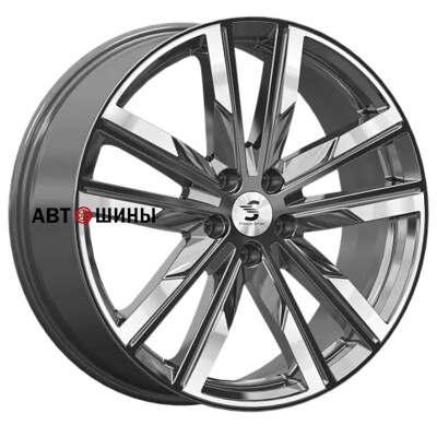 Premium Series КР014 (Geely Tugella) 8x20/5x108 ET46 D63.35 Diamond Gloss Graphite