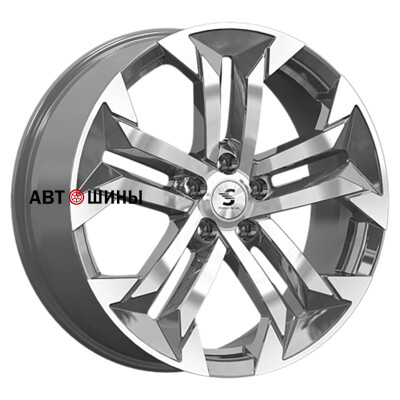 Premium Series КР015 (Jaecoo J7) 7.5x19/5x108 ET47 D60.1 Diamond Gloss Graphite