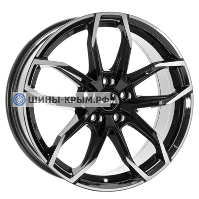 Rial Lucca 6.5x17/4x100 ET49 D54.1 Diamant black front polished