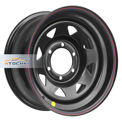 ZEPP 4x4 Toyota Hilux 2.5D, 3.0D (треуг. мелкий) 8x16/6x139.7 ET10 D110 Черный